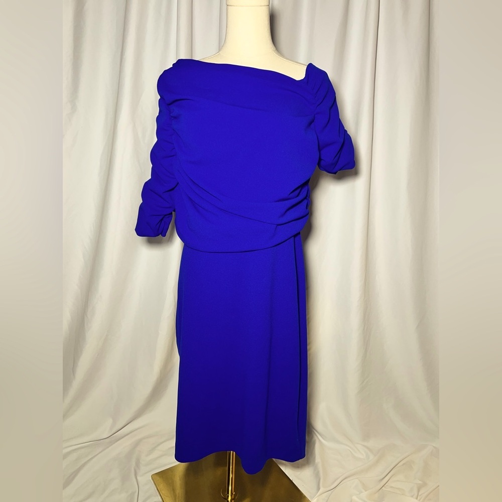 Mark & James Badgley Mischka cobalt Cocktail Dress | 12